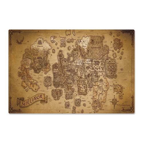 OSRS Gielenor Map High Gloss Metal Art Print (3:2)